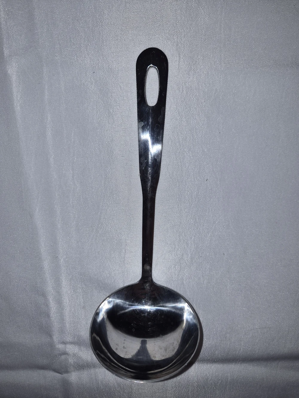 Stainless Steel Ladle - Shiny Silver Serving Spoon